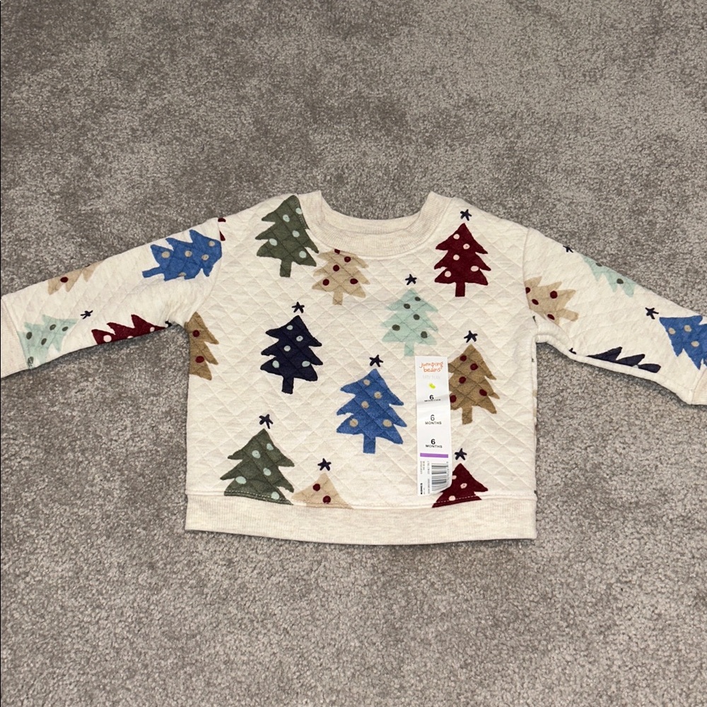 Kids Multicolor Tree Print Sweatshirt - Picture 3 of 3